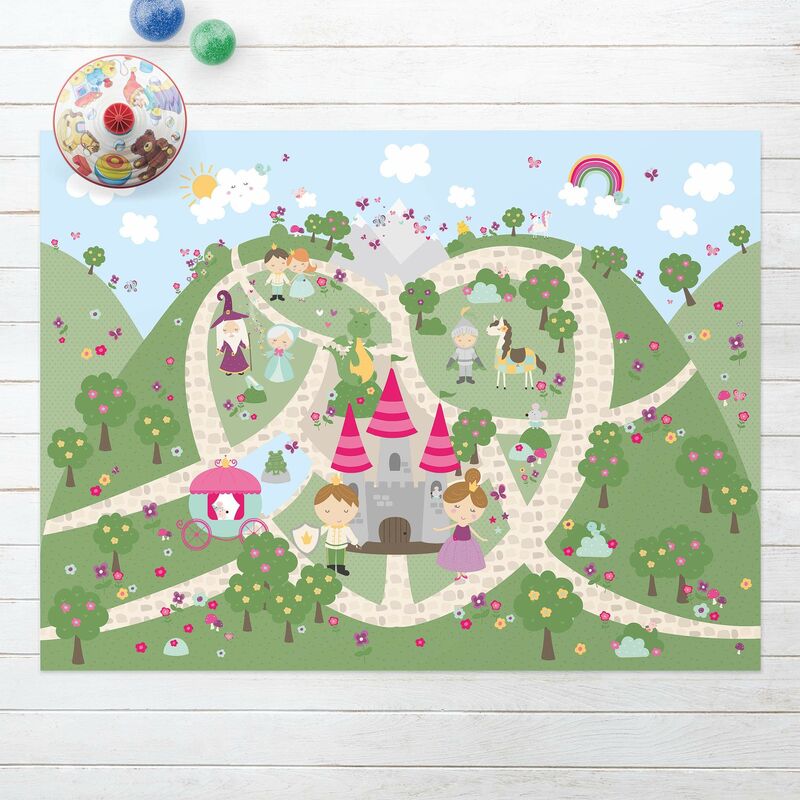 

Alfombras vinílicas - Playoom Mat Wonderland - The Path To The Castle - Apaisado 3:4 Dimensión LxA: 45cm x 60cm