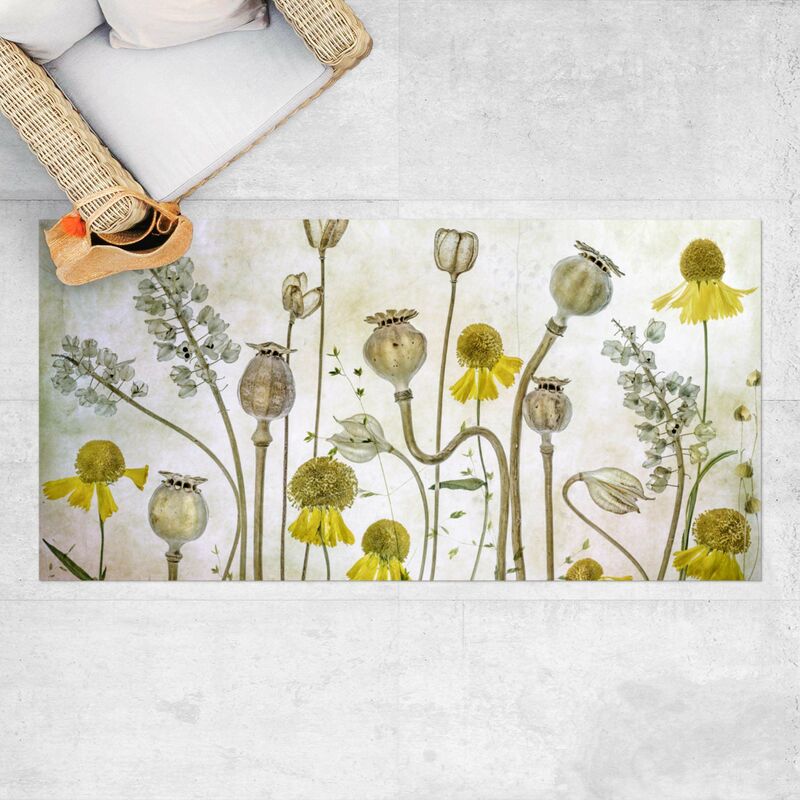 

Bilderwelten - Alfombras vinílicas - Poppy And Helenium - Apaisado 1:2 Dimensión LxA: 140cm x 280cm