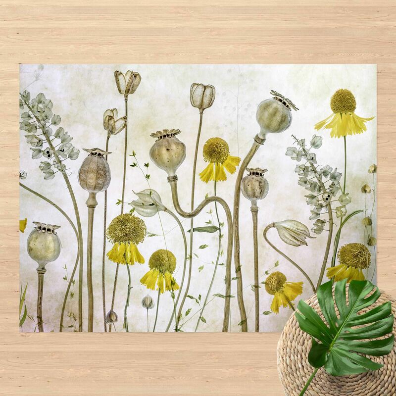 

Alfombras vinílicas - Poppy And Helenium - Apaisado 3:4 Dimensión LxA: 90cm x 120cm