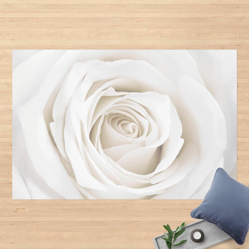 

Alfombras vinílicas - Pretty White Rose - Apaisado 2:3 Dimensión LxA: 40cm x 60cm