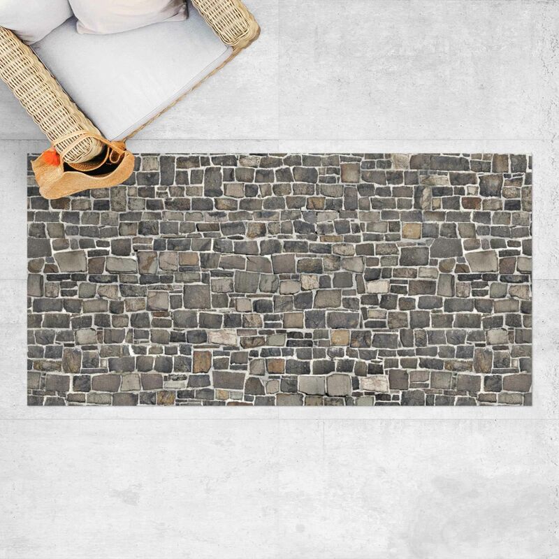 

Bilderwelten - Alfombras vinílicas - Quarry Stone Wallpaper Natural Stone Wall - Apaisado 1:2 Dimensión LxA: 130cm x 260cm