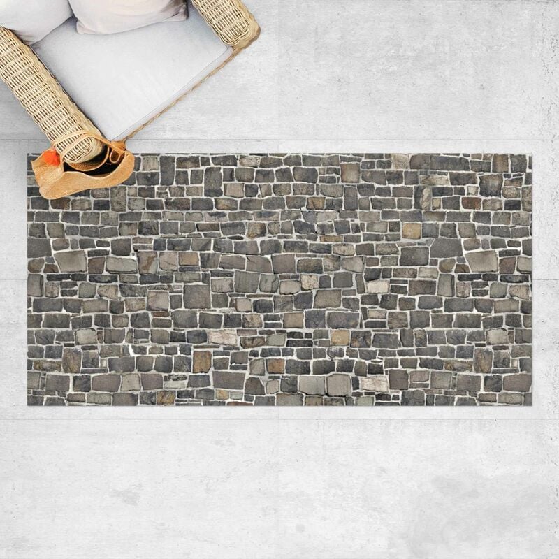 

Bilderwelten - Alfombras vinílicas - Quarry Stone Wallpaper Natural Stone Wall - Apaisado 1:2 Dimensión LxA: 90cm x 180cm