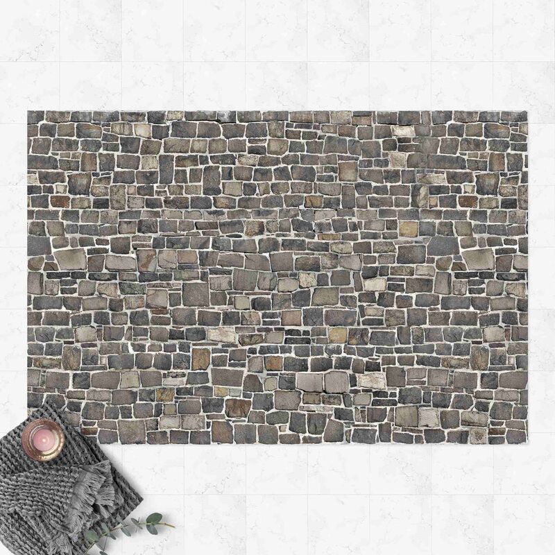 

Alfombras vinílicas - Quarry Stone Wallpaper Natural Stone Wall - Apaisado 2:3 Dimensión LxA: 120cm x 180cm