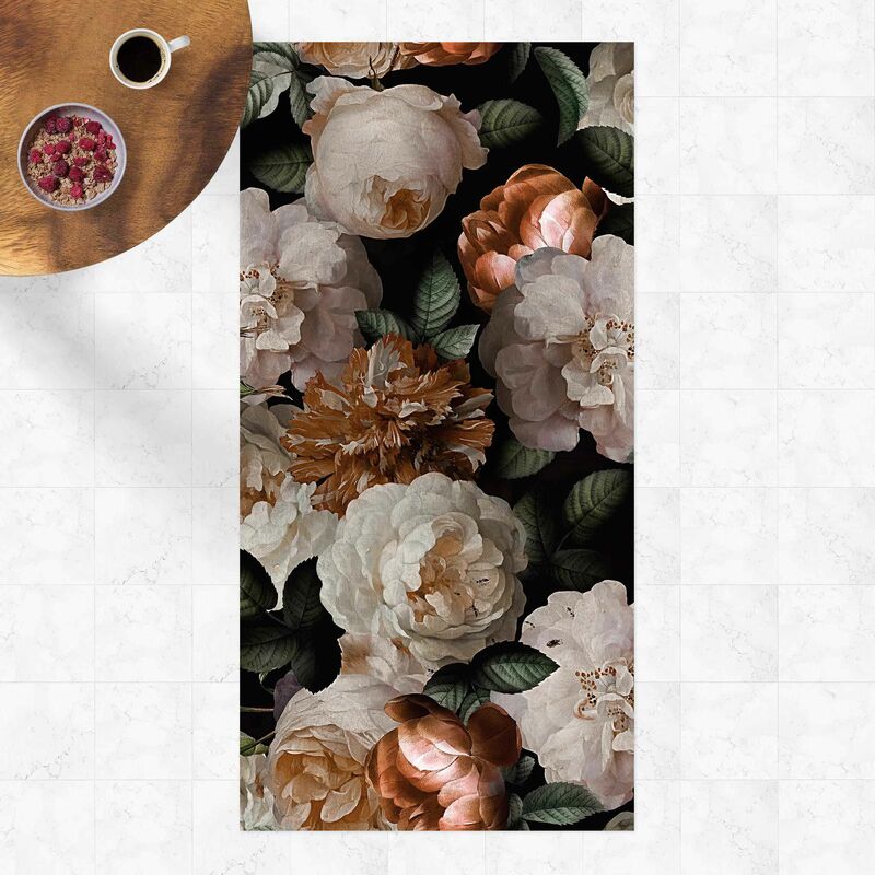 

Alfombras vinílicas - Red Roses With White Roses - Alto 2:1 Dimensión LxA: 100cm x 50cm