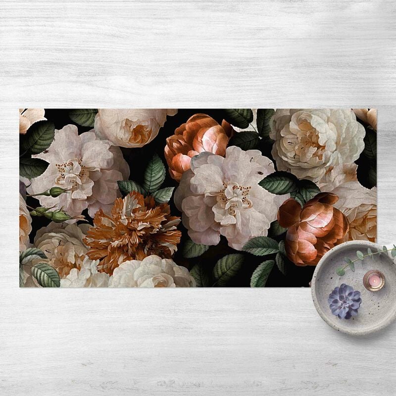 

Alfombras vinílicas - Red Roses With White Roses - Apaisado 1:2 Dimensión LxA: 120cm x 240cm