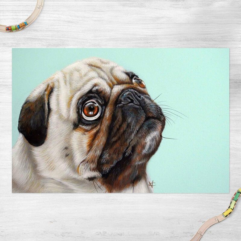 

Alfombras vinílicas - Reward for Pug - Apaisado 2:3 Dimensión LxA: 120cm x 180cm