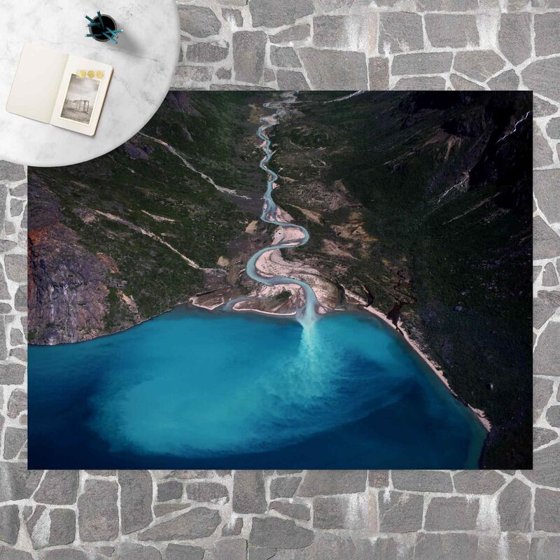 

Alfombras vinílicas - River In Greenland - Apaisado 3:4 Dimensión LxA: 45cm x 60cm