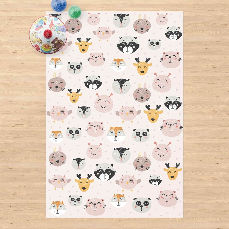 

Alfombras vinílicas - Scandinavian Friendly Animal Faces - Alto 3:2 Dimensión LxA: 90cm x 60cm