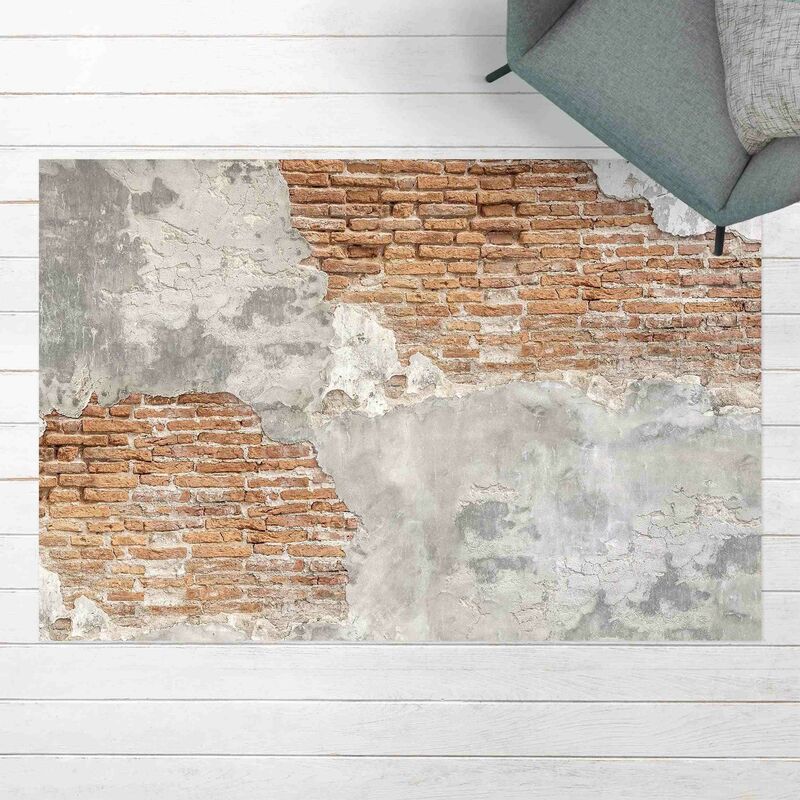 

Alfombras vinílicas - Shabby Brick Wall - Apaisado 2:3 Dimensión LxA: 60cm x 90cm