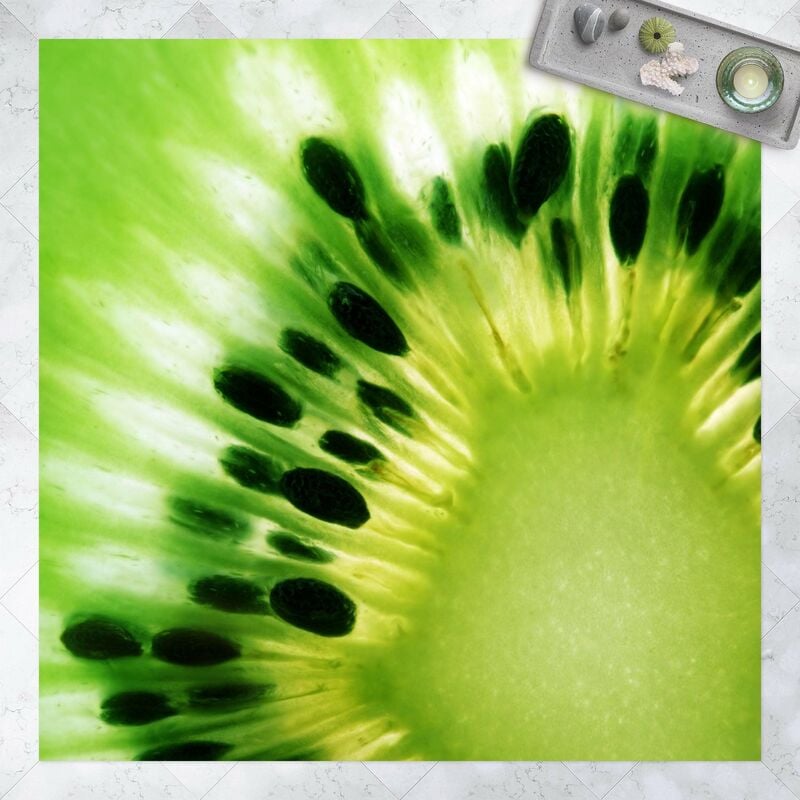 

Alfombras vinílicas - Shining Kiwi - Cuadrado 1:1 Dimensión LxA: 60cm x 60cm