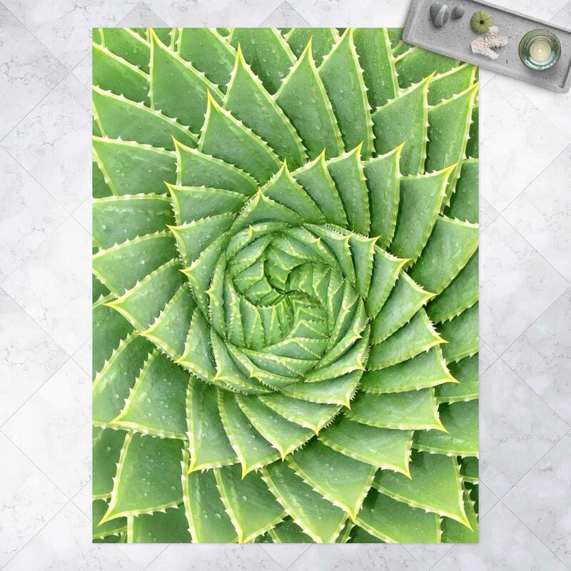 

Alfombras vinílicas - Spiral Aloe - Alto 4:3 Dimensión LxA: 100cm x 75cm
