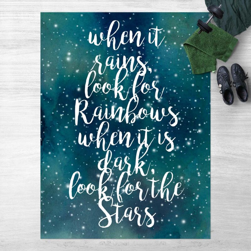 

Alfombras vinílicas - Starry Sky Rainbow - Alto 4:3 Dimensión LxA: 100cm x 75cm