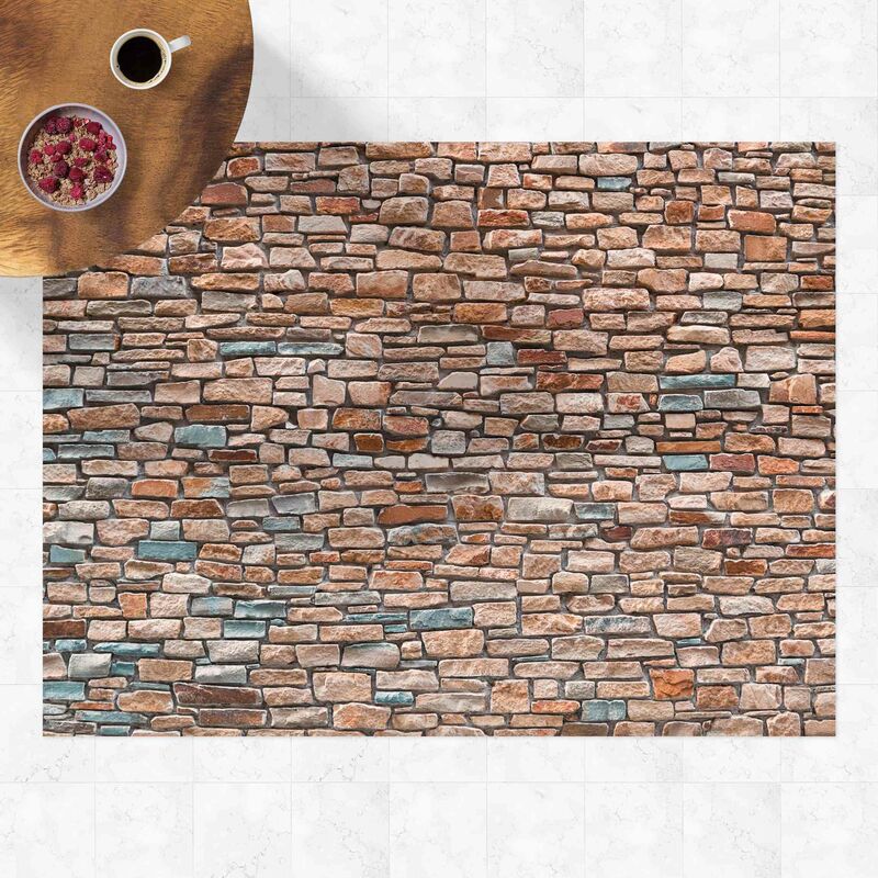 

Alfombras vinílicas - Stone Look Red Turquoise - Apaisado 3:4 Dimensión LxA: 135cm x 180cm