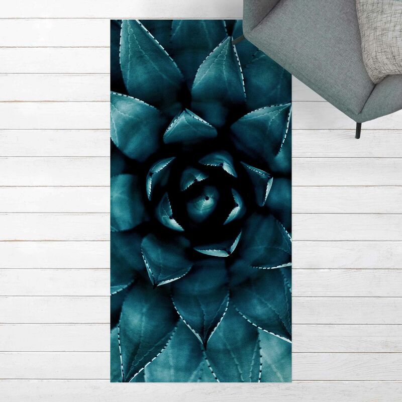 

Alfombras vinílicas - Succulent Petrol II - Alto 2:1 Dimensión LxA: 140cm x 70cm