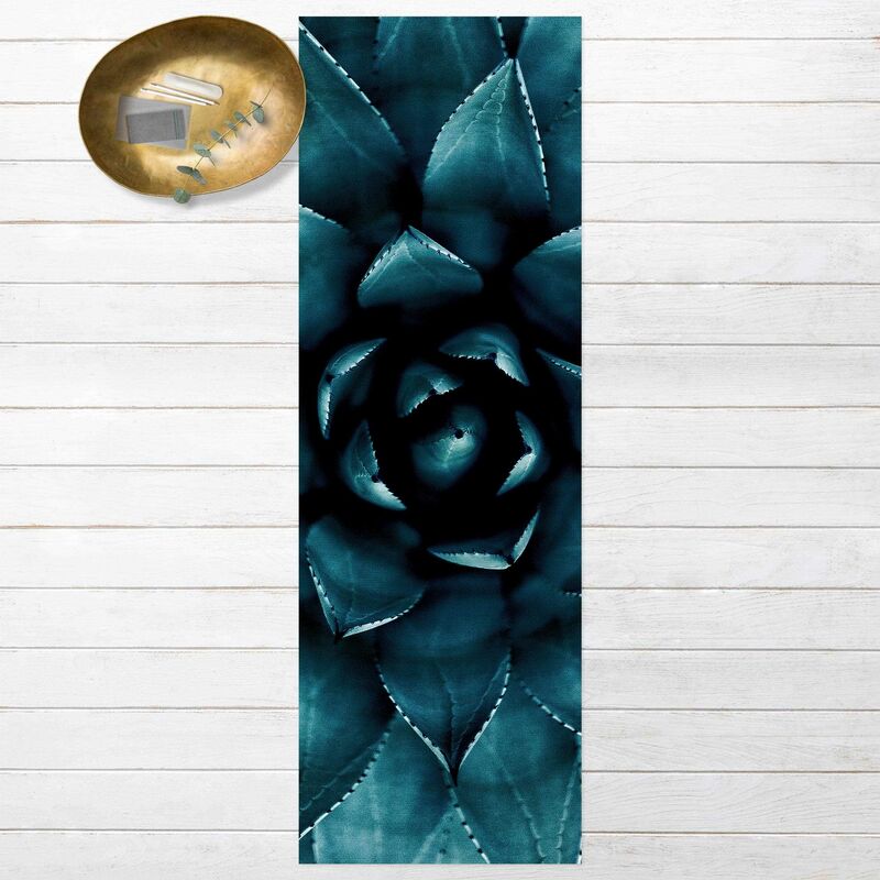 

Alfombras vinílicas - Succulent Petrol II - Panorámico Dimensión LxA: 150cm x 50cm