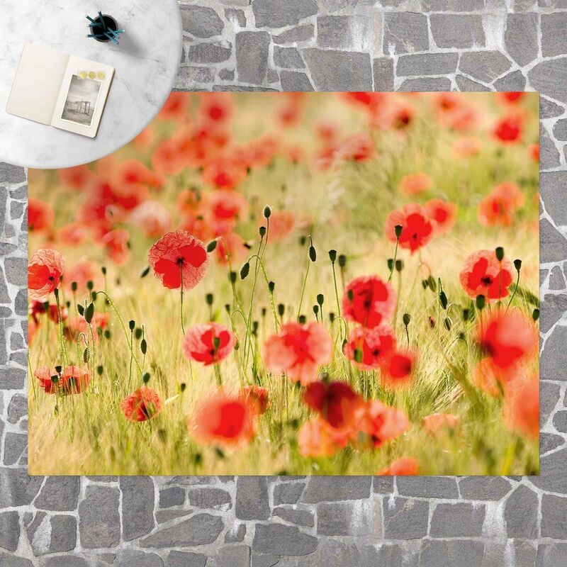 

Alfombras vinílicas - Summer Poppies - Apaisado 3:4 Dimensión LxA: 90cm x 120cm