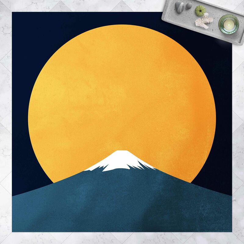 

Alfombras vinílicas - Sun, Moon And Mountain - Cuadrado 1:1 Dimensión LxA: 60cm x 60cm