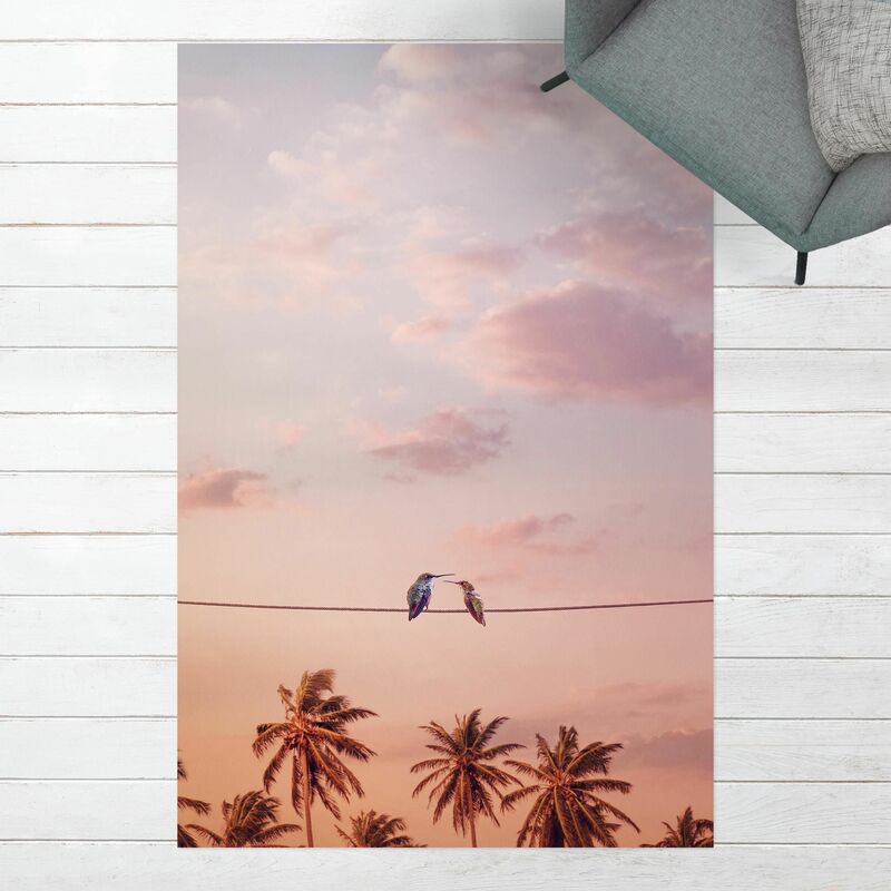 

Alfombras vinílicas - Sunset With Hummingbird - Alto 3:2 Dimensión LxA: 210cm x 140cm