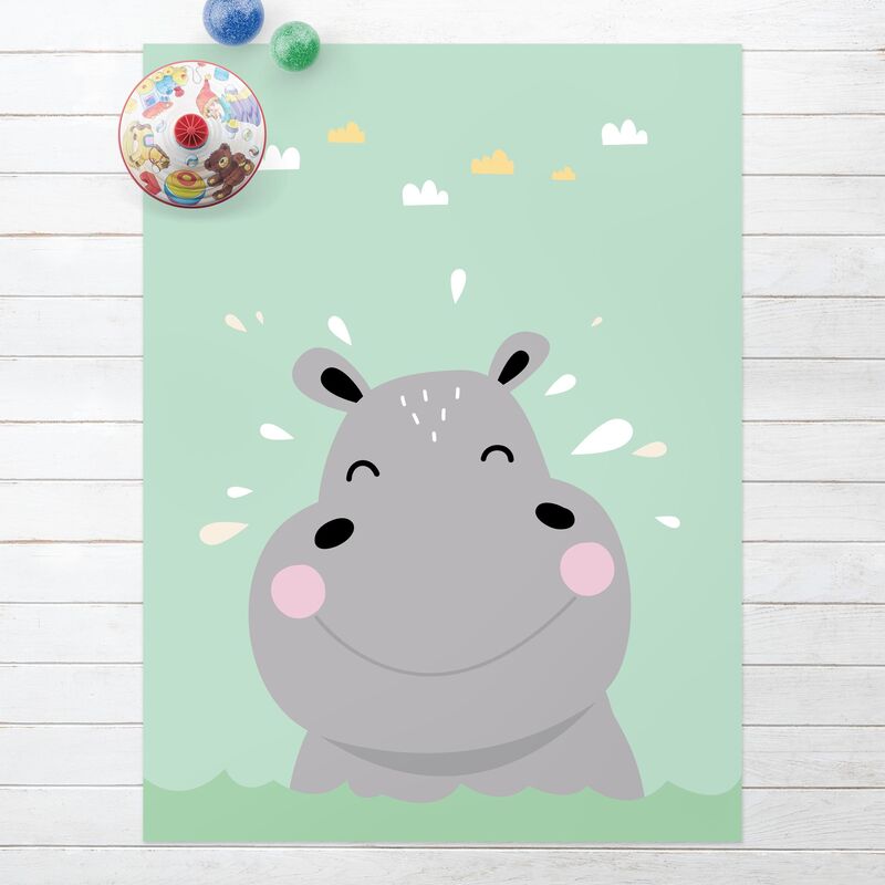 

Alfombras vinílicas - The Happiest Hippo - Alto 4:3 Dimensión LxA: 160cm x 120cm