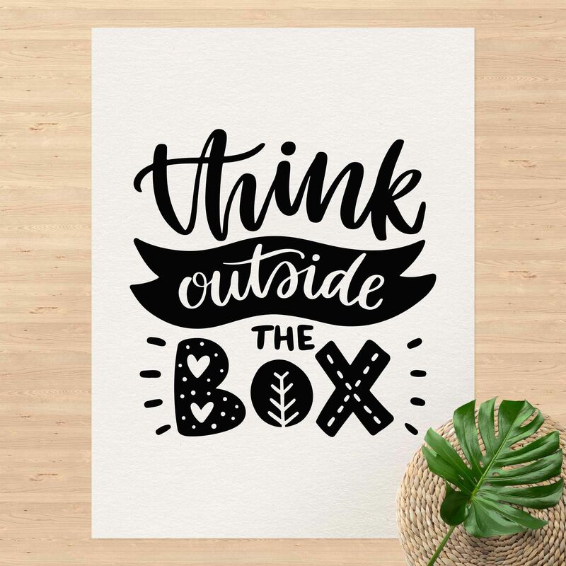 

Alfombras vinílicas - Think outside the box - Alto 4:3 Dimensión LxA: 100cm x 75cm