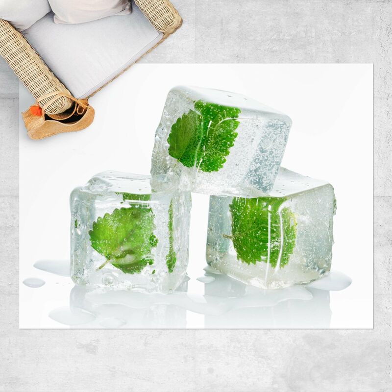 

Alfombras vinílicas - Three Ice Cubes With Balm Mint - Apaisado 3:4 Dimensión LxA: 45cm x 60cm