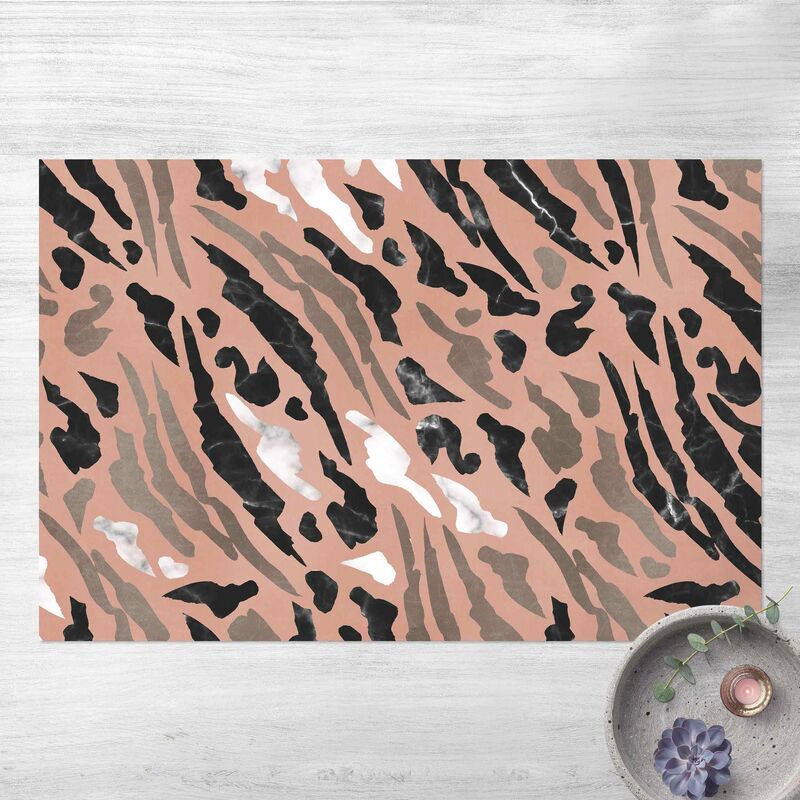 

Alfombras vinílicas - Tiger Stripes In Marble And Gold - Apaisado 2:3 Dimensión LxA: 140cm x 210cm