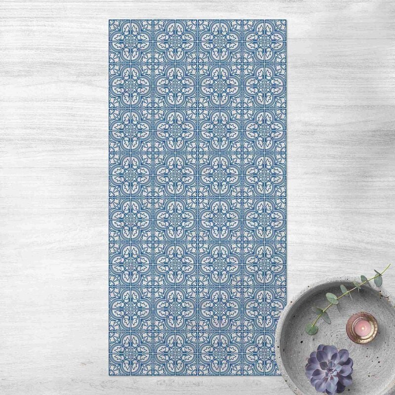 

Alfombras vinílicas - Tile Pattern Faro Blue - Alto 2:1 Dimensión LxA: 120cm x 60cm