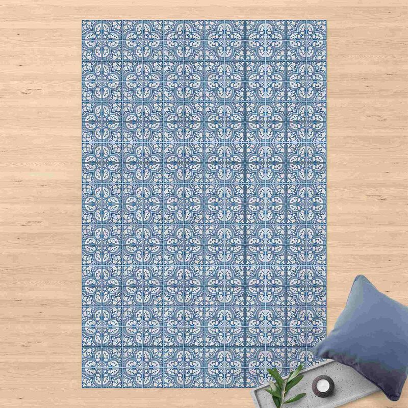 

Alfombras vinílicas - Tile Pattern Faro Blue - Alto 3:2 Dimensión LxA: 150cm x 100cm