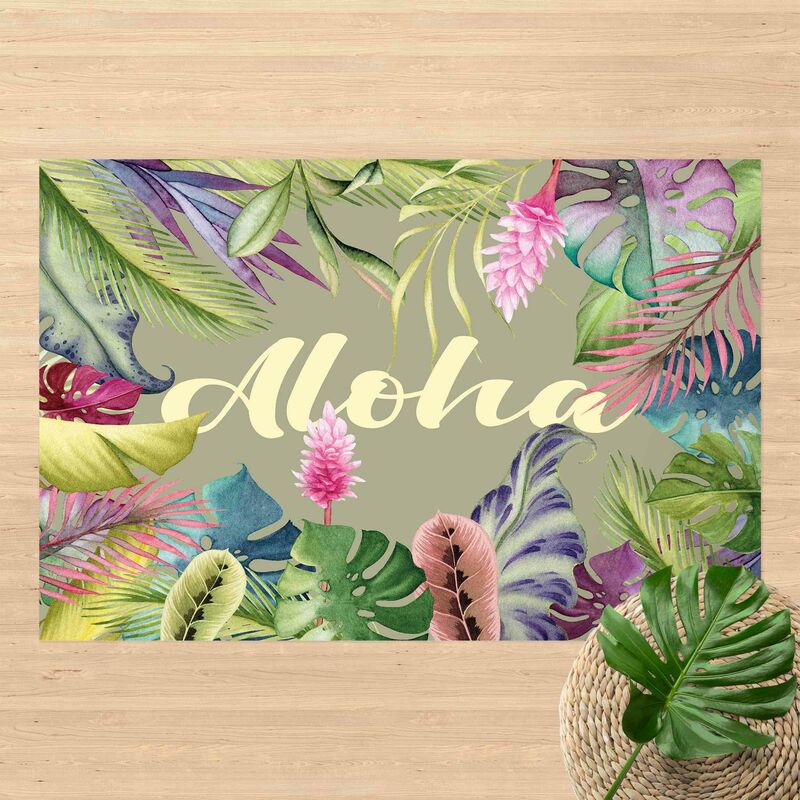 

Alfombras vinílicas - Tropical Aloha - Apaisado 2:3 Dimensión LxA: 80cm x 120cm
