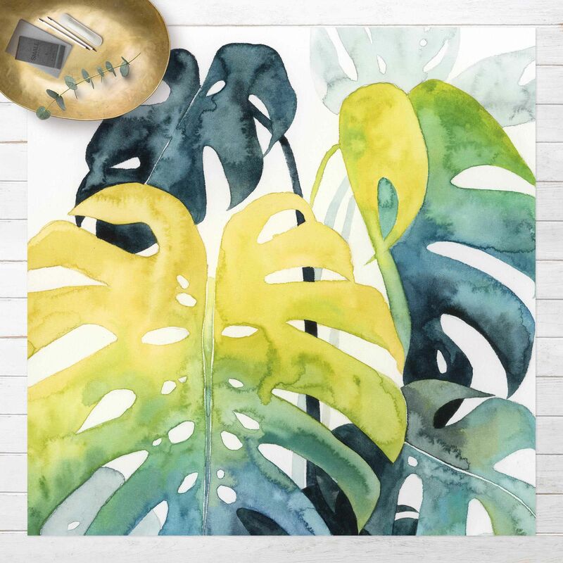 

Bilderwelten - Alfombras vinílicas - Tropical Foliage - Monstera - Cuadrado 1:1 Dimensión LxA: 40cm x 40cm