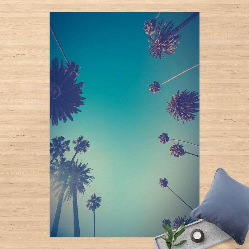 

Alfombras vinílicas - Tropical Plants Palm Trees And Sky ll - Alto 3:2 Dimensión LxA: 90cm x 60cm