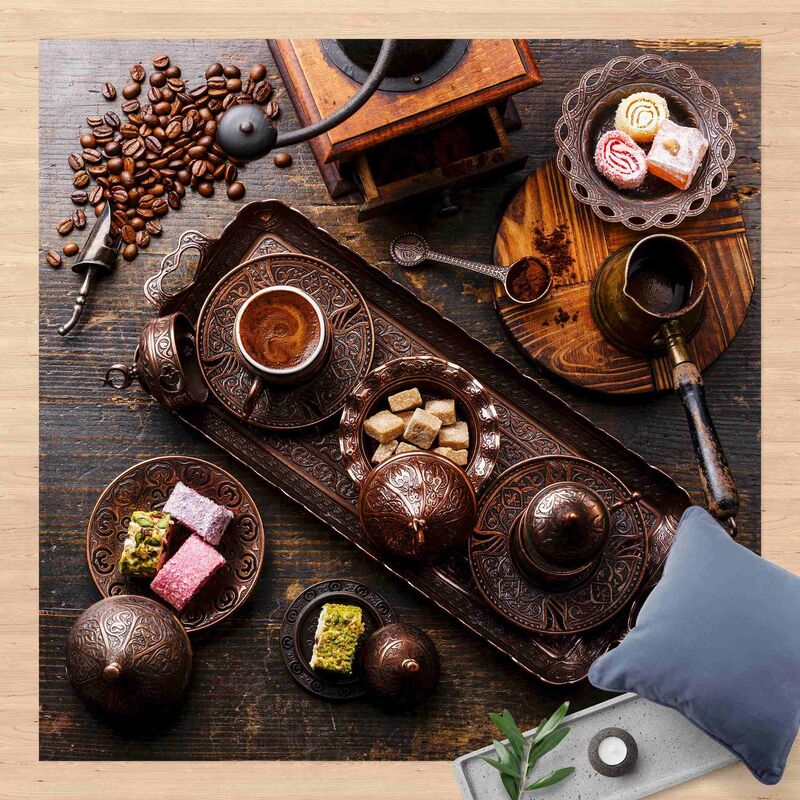 

Bilderwelten - Alfombras vinílicas - Turkish Coffee - Cuadrado 1:1 Dimensión LxA: 40cm x 40cm