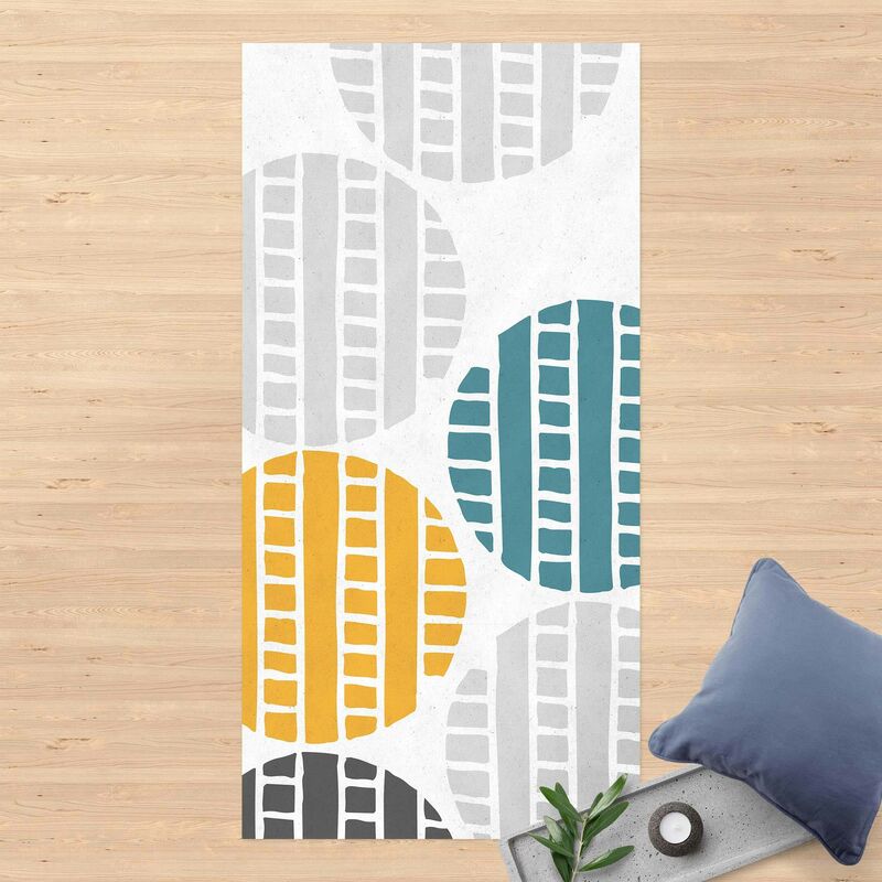 

Alfombras vinílicas - Tyre Tracks On Asphalt - Alto 2:1 Dimensión LxA: 140cm x 70cm