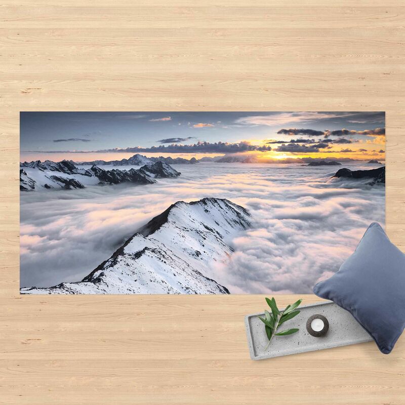

Alfombras vinílicas - View Of Clouds And Mountains - Apaisado 1:2 Dimensión LxA: 120cm x 240cm