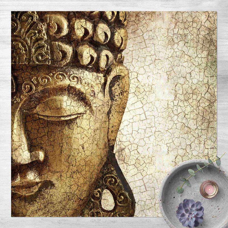 

Alfombras vinílicas - Vintage Buddha - Cuadrado 1:1 Dimensión LxA: 100cm x 100cm