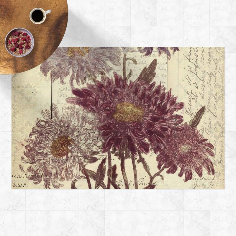 

Alfombras vinílicas - Vintage Flower - Apaisado 2:3 Dimensión LxA: 40cm x 60cm