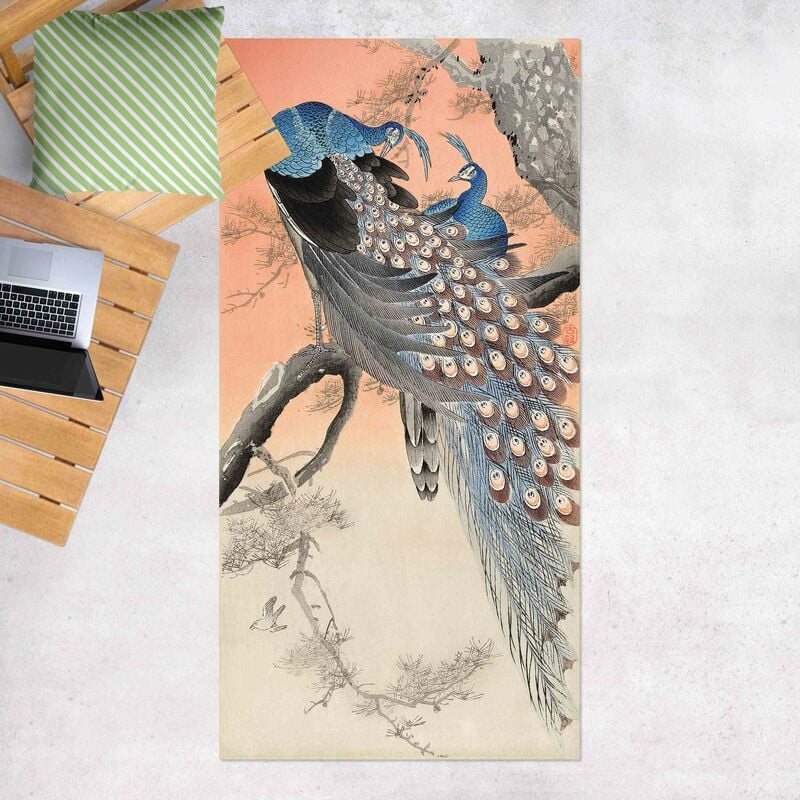 

Alfombras vinílicas - Vintage Illustration Asian Peacock l - Alto 2:1 Dimensión LxA: 260cm x 130cm