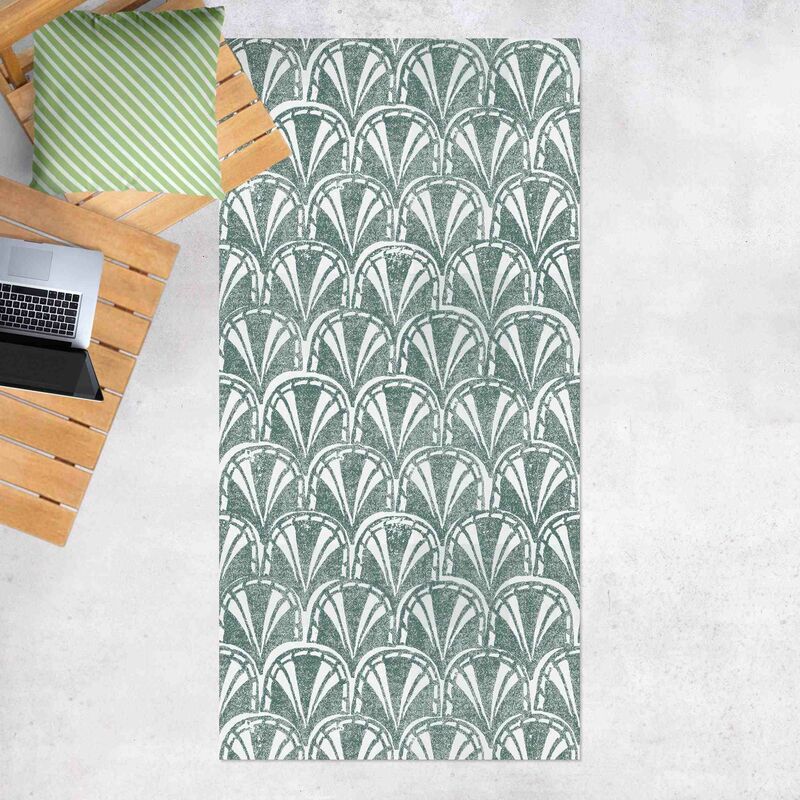 

Bilderwelten - Alfombras vinílicas - Vintage Pattern Art Deco Arches - Alto 2:1 Dimensión LxA: 80cm x 40cm