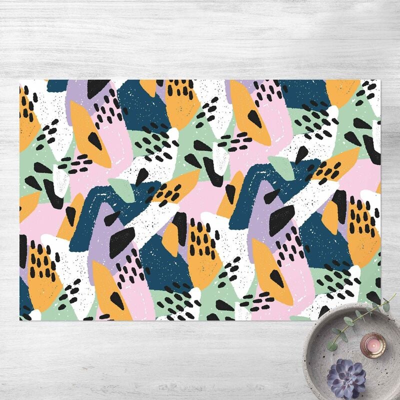 

Alfombras vinílicas - Vividly Colourful Pattern With Dots - Apaisado 2:3 Dimensión LxA: 120cm x 180cm