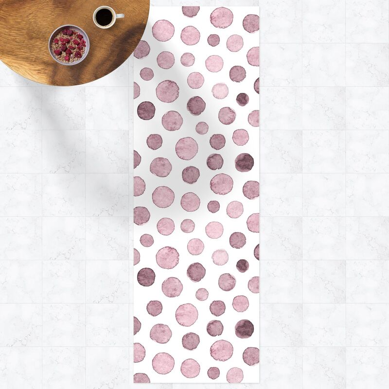 

Bilderwelten - Alfombras vinílicas - Watercolour Bubbles In Antique Pink - Panorámico Dimensión LxA: 90cm x 30cm