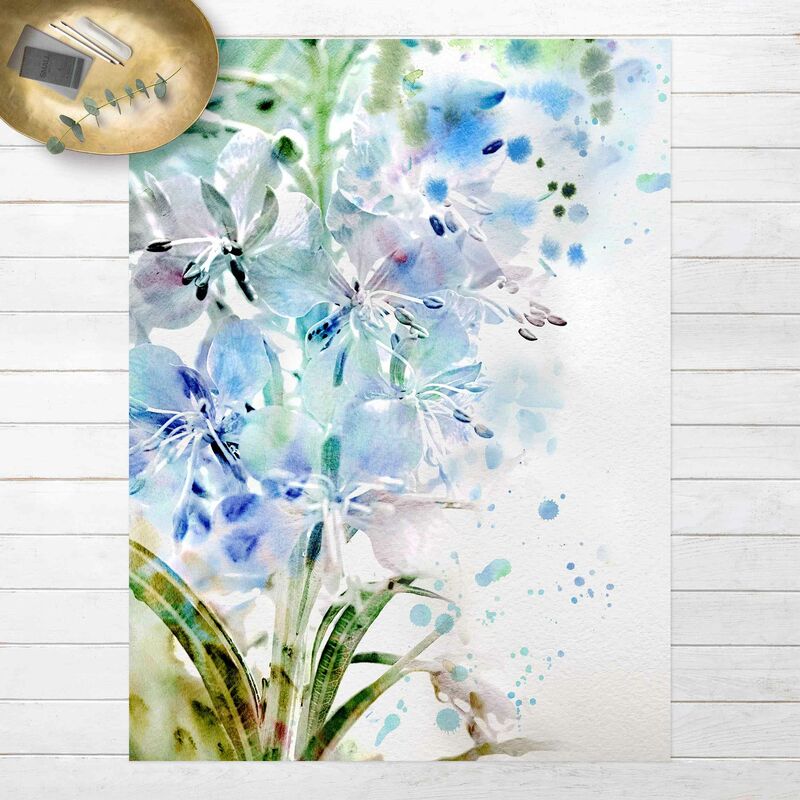 

Alfombras vinílicas - Watercolour Flowers Lilies - Alto 4:3 Dimensión LxA: 100cm x 75cm