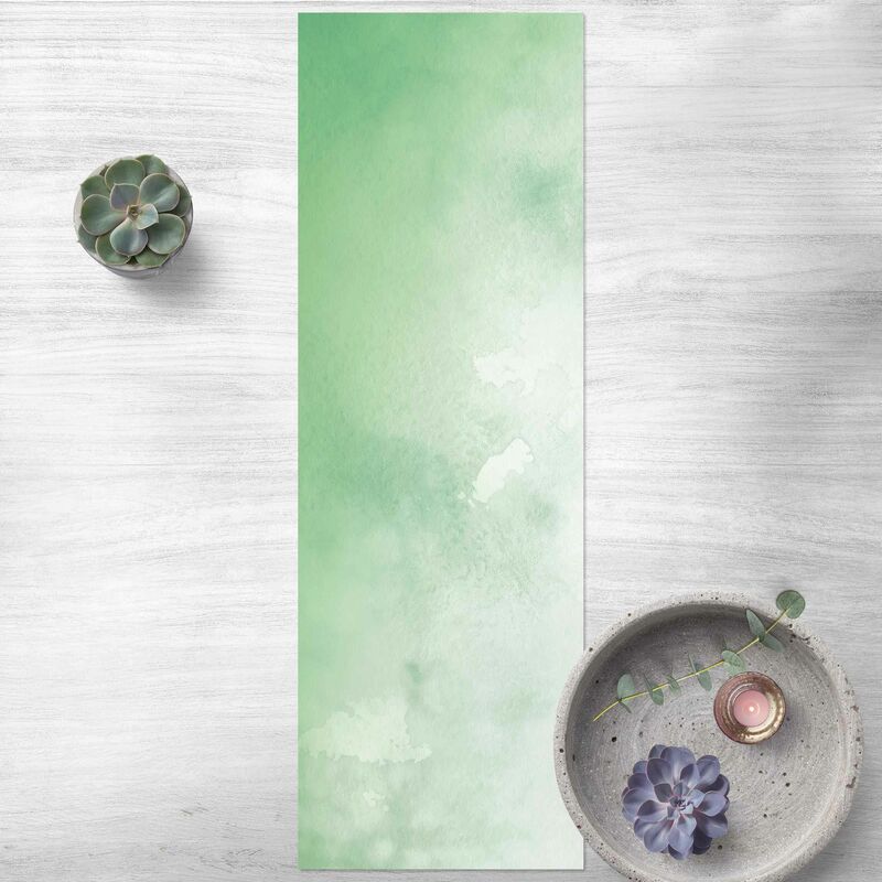 

Bilderwelten - Alfombras vinílicas - Watercolour Green Thicket - Panorámico Dimensión LxA: 240cm x 80cm