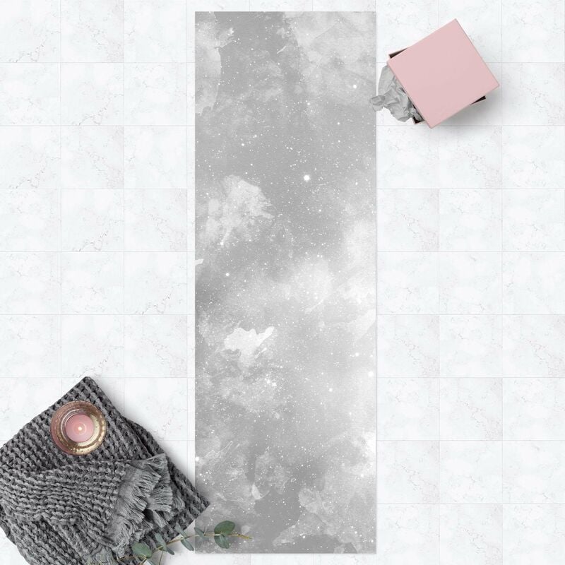 

Bilderwelten - Alfombras vinílicas - Watercolour Grey Galaxy - Panorámico Dimensión LxA: 210cm x 70cm