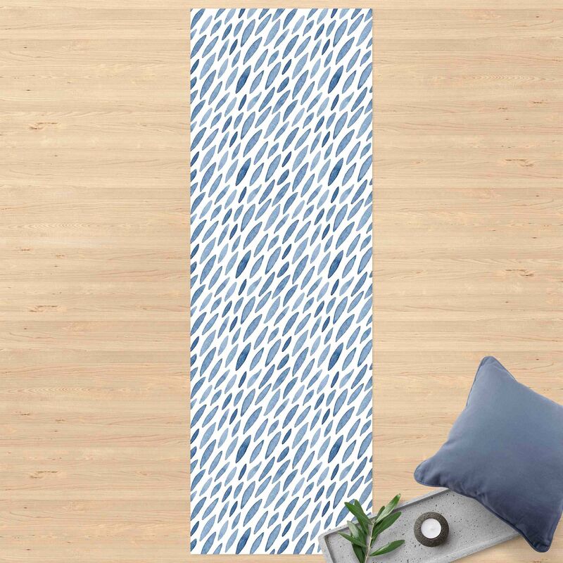 

Bilderwelten - Alfombras vinílicas - Watercolour Rain In Indigo Small And Big - Panorámico Dimensión LxA: 270cm x 90cm