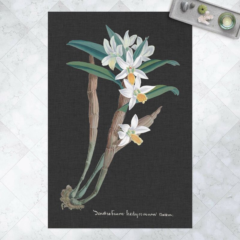 

Alfombras vinílicas - White Orchid On Linen I - Alto 3:2 Dimensión LxA: 60cm x 40cm