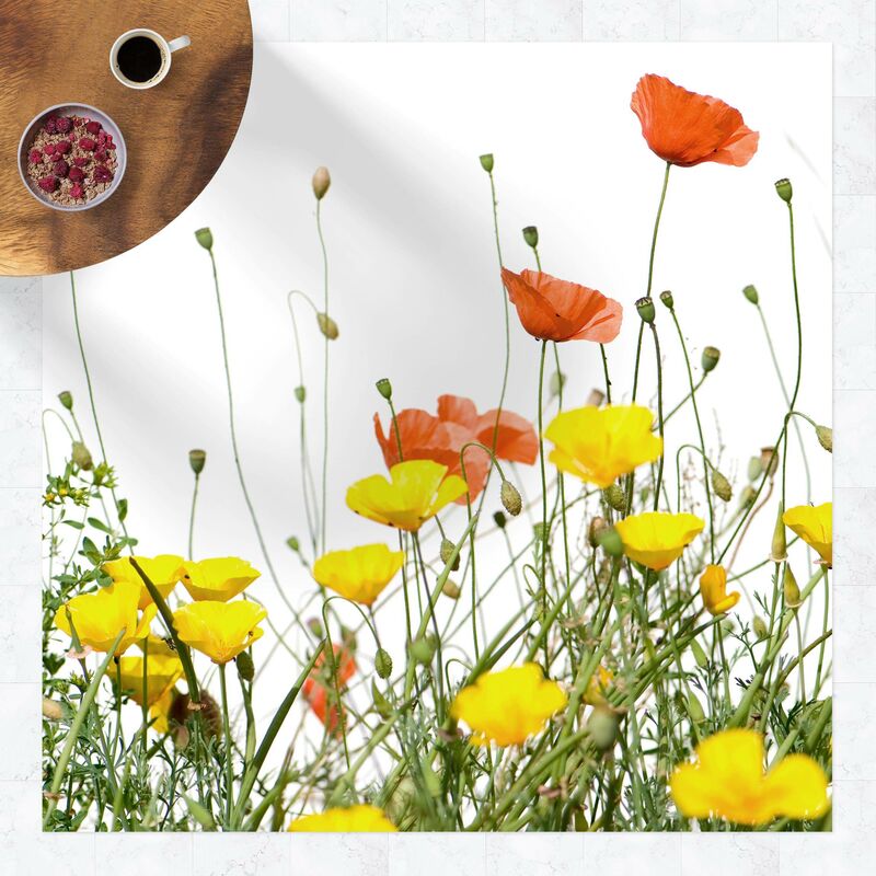 

Bilderwelten - Alfombras vinílicas - Wild Flowers - Cuadrado 1:1 Dimensión LxA: 140cm x 140cm