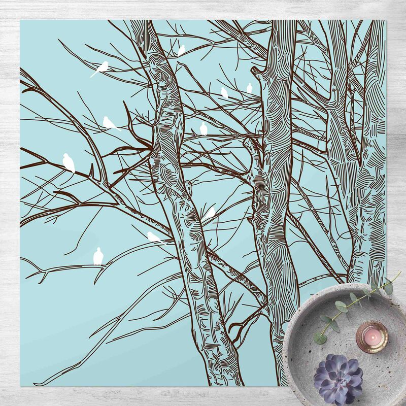 

Alfombras vinílicas - Winter Trees - Cuadrado 1:1 Dimensión LxA: 60cm x 60cm