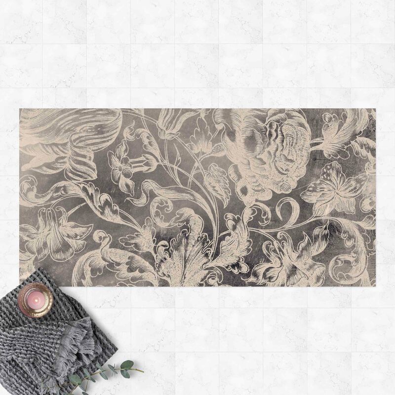 

Alfombras vinílicas - Withered Flower Ornament I - Apaisado 1:2 Dimensión LxA: 60cm x 120cm