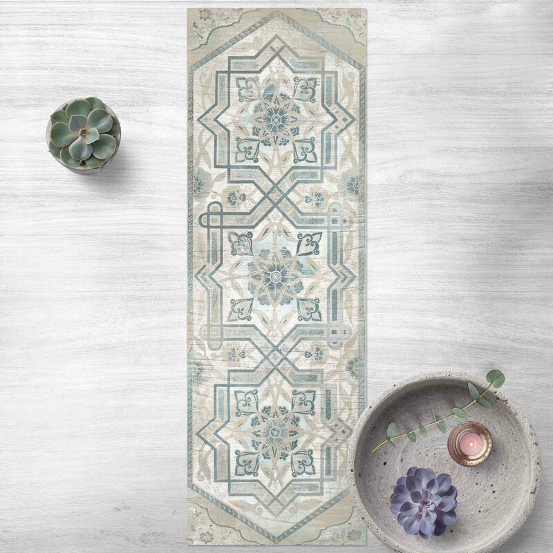 

Bilderwelten - Alfombras vinílicas - Wood Panels Persian Vintage III - Panorámico Dimensión LxA: 240cm x 80cm