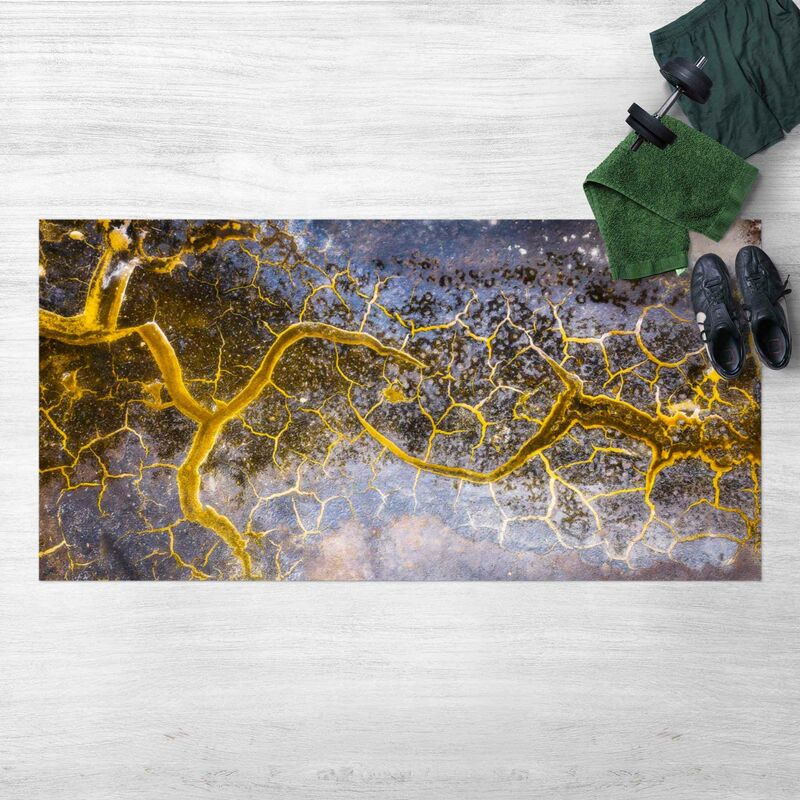 

Alfombras vinílicas - Yellow Salt Mesh - Apaisado 1:2 Dimensión LxA: 50cm x 100cm